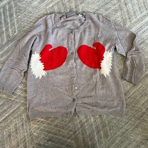 Anthropologie Santa Sweater